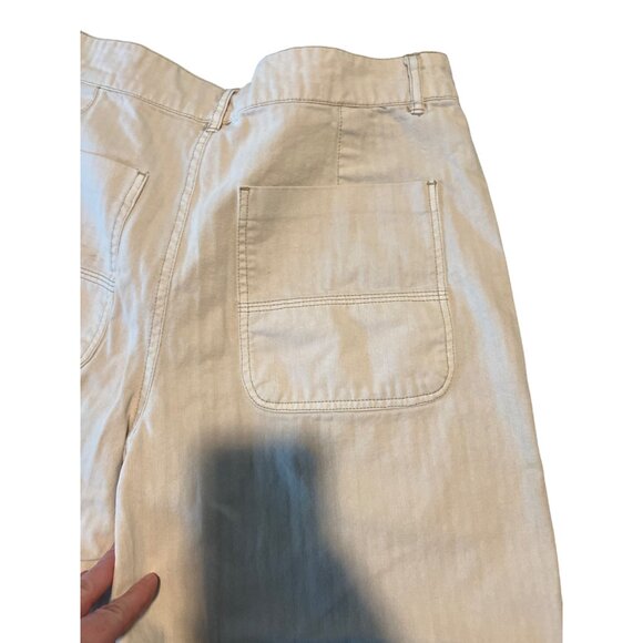 Free People Sunday Skies Ankle Cropped Jean‎ Wide leg  high rise Pants 12 - Picture 10 of 10